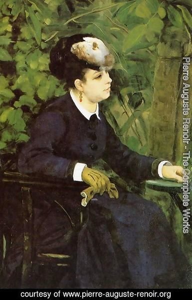 Pierre Auguste Renoir - Woman In A Garden Aka Woman With A Seagull