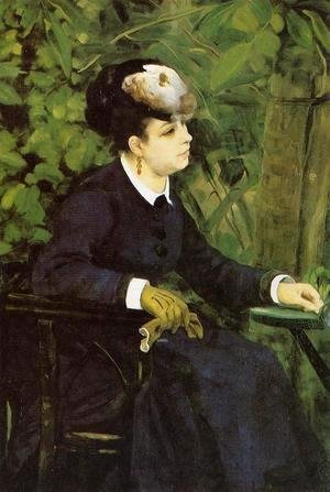 Pierre Auguste Renoir - Woman In A Garden Aka Woman With A Seagull