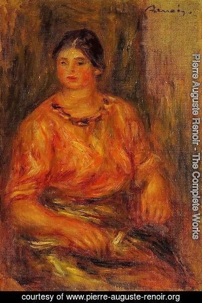 Pierre Auguste Renoir - Woman In A Red Blouse2