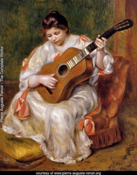 Woman Playing The Guitar