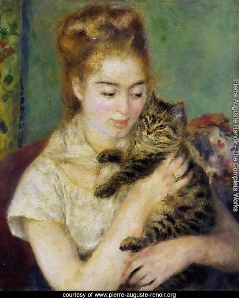Woman With A Cat