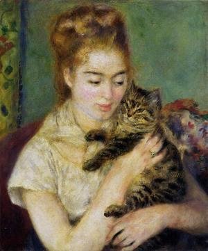 Pierre Auguste Renoir - Woman With A Cat
