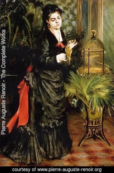 Pierre Auguste Renoir - Woman With A Parrot Aka Henriette Darras