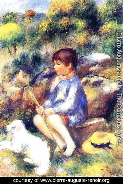 Pierre Auguste Renoir - Young Boy At The Stream