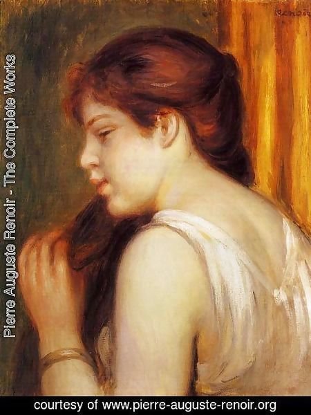Pierre Auguste Renoir - Young Girl Combing Her Hair