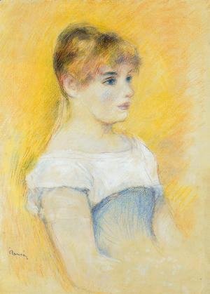 Pierre Auguste Renoir - Young Girl In A Blue Corset