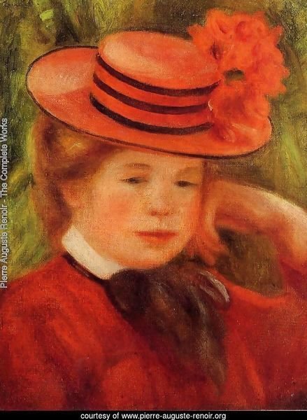 Young Girl In A Red Hat