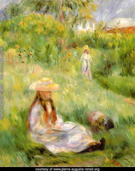 Young Girl In The Garden At Mezy