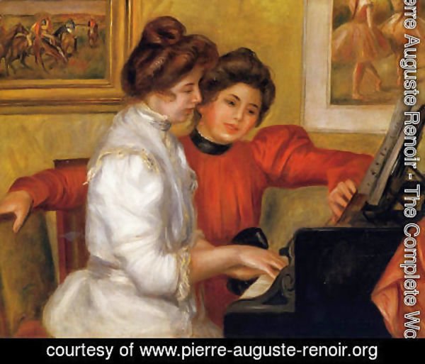 Pierre Auguste Renoir - Young Girls At The Piano