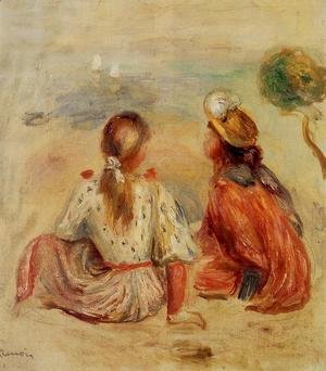 Pierre Auguste Renoir - Young Girls On The Beach