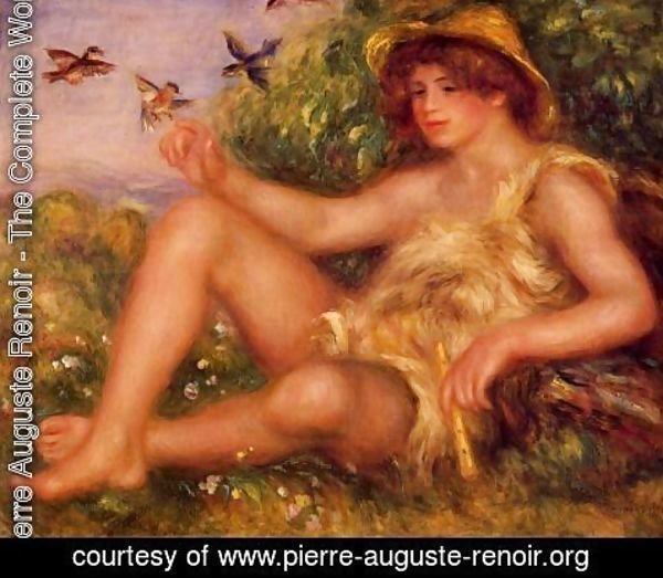Pierre Auguste Renoir - Young Shepherd In Repose Aka Alexander Thurneysson