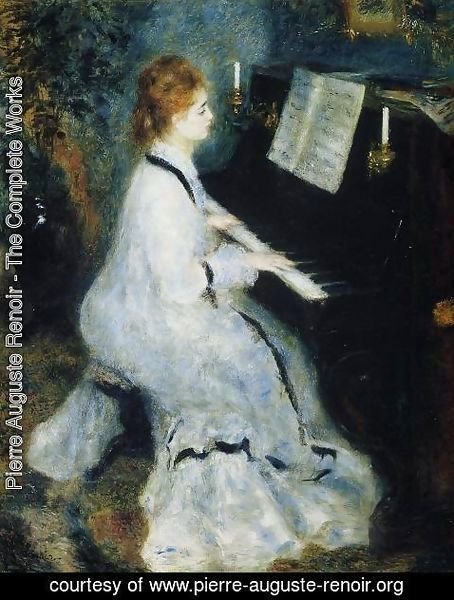 Pierre Auguste Renoir - Young Woman At The Piano