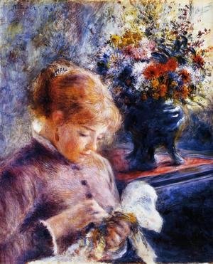 Pierre Auguste Renoir - Young Woman Sewing