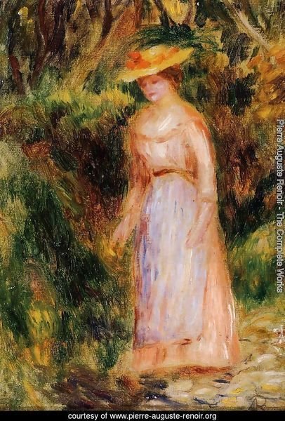 Young Woman Taking A Walk