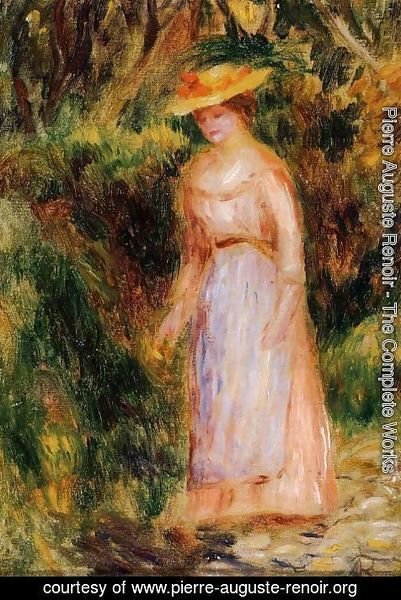 Pierre Auguste Renoir - Young Woman Taking A Walk