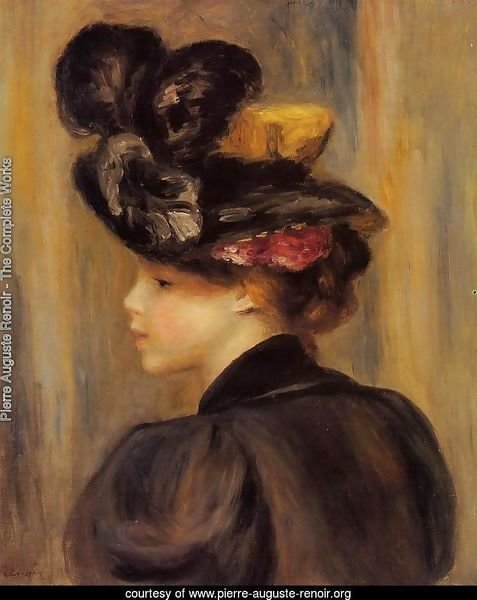 Young Woman Wearing A Black Hat