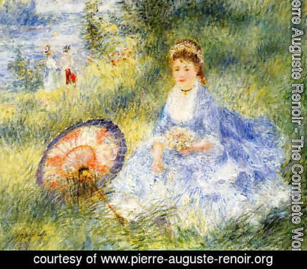 Pierre Auguste Renoir - Young Woman With A Japanese Umbrella