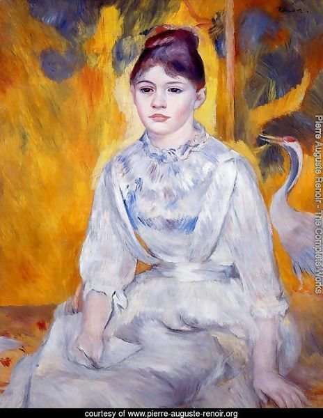 Young Woman With Crane
