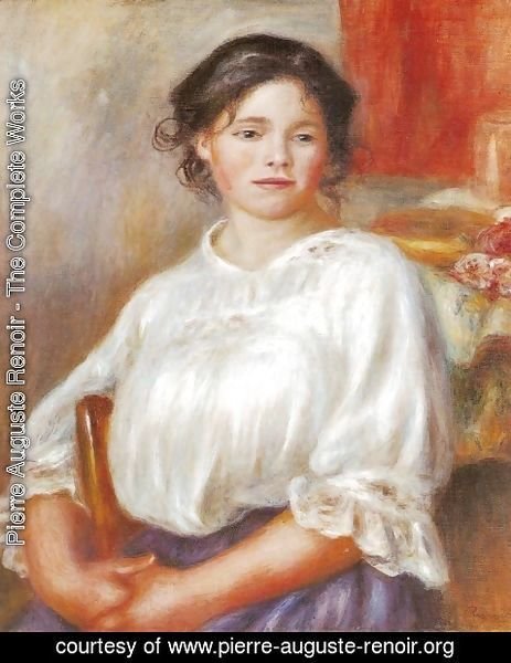 Pierre Auguste Renoir - Young Girl, Seated